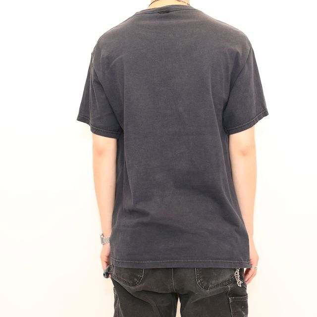 ジョニー・キャッシュ バンドTシャツ Johnny Cash T-shirt# | Blue Johnny Cash ジョニーキャッシュ バンドT Tシャツ ブリーチ染め M