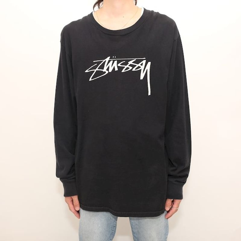 大人気【STUSSY】ユニセックス☆ロングスリーブ Tシャツ ステューシー ロングスリーブ Tシャツ Stussy L/S T-Shirt | Blue