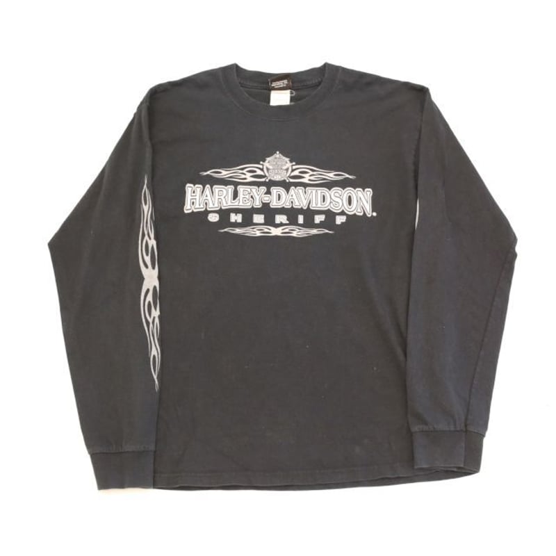 Harley Davidson L ハーレーダビッドソン Tシャツ ロンT素人採寸で身幅52着丈73です