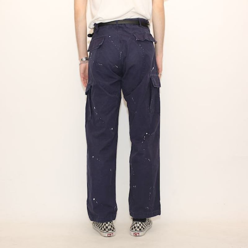 00s old stussy ステューシー カーゴパンツ ペイント加工　黒 00s old stussy ステューシー カーゴパンツ ペイント加工 黒