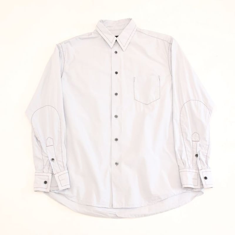 YUKI HASHIMOTO Contrast Stich Shirt＃ | Blue