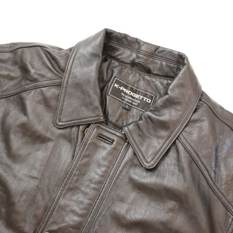 レザー ハーフ カーコート Vintage Leather Car Coat