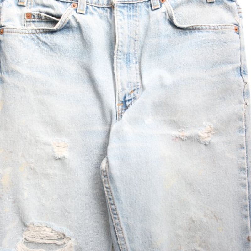 90's リーバイス 517 ダメージデニム ブーツカット MADE IN USA