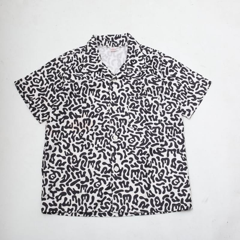 希少 パラシュート柄 韓国軍 実用 バクテリア アメーバカモ 迷彩 シャツ