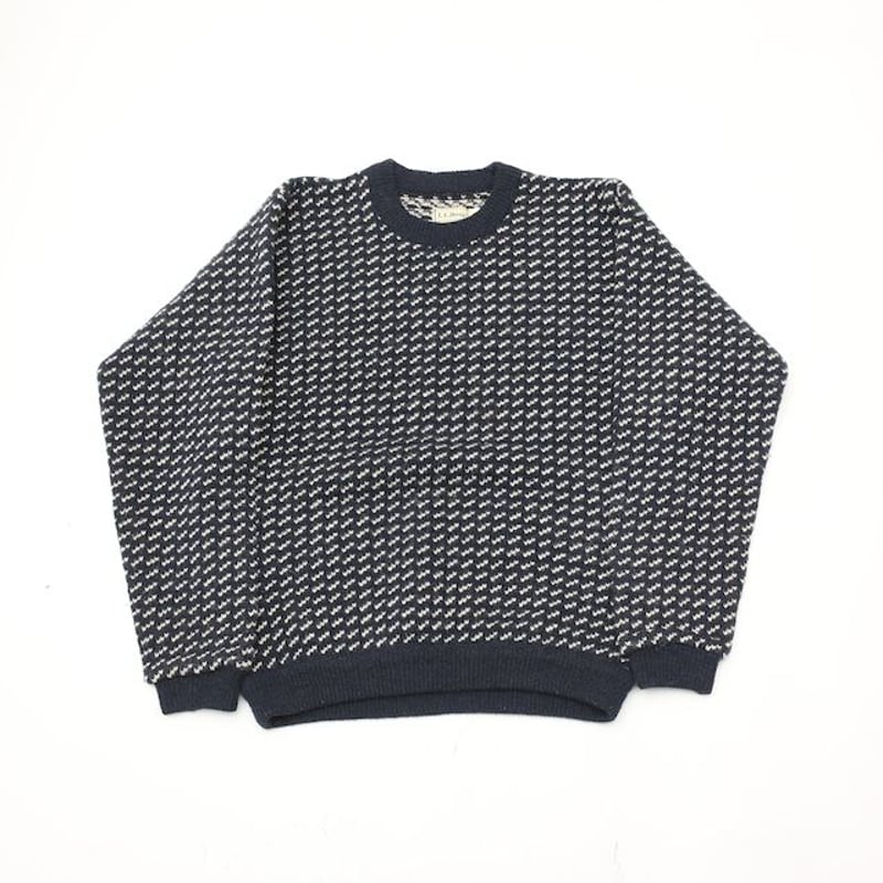 80's エルエルビーン バーズアイ ウール ニット セーター L.L. 80's エルエルビーン バーズアイ ウール ニット セーター L.L.