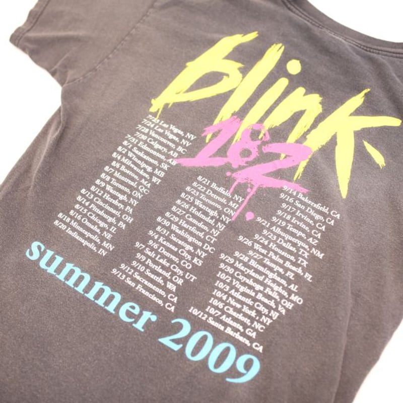 ブリンク182 バンT Blink 182 2009 Tour T-shirt | Blue