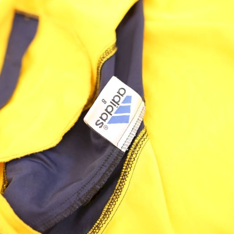 90s　adidas　velor track jacket　yellow