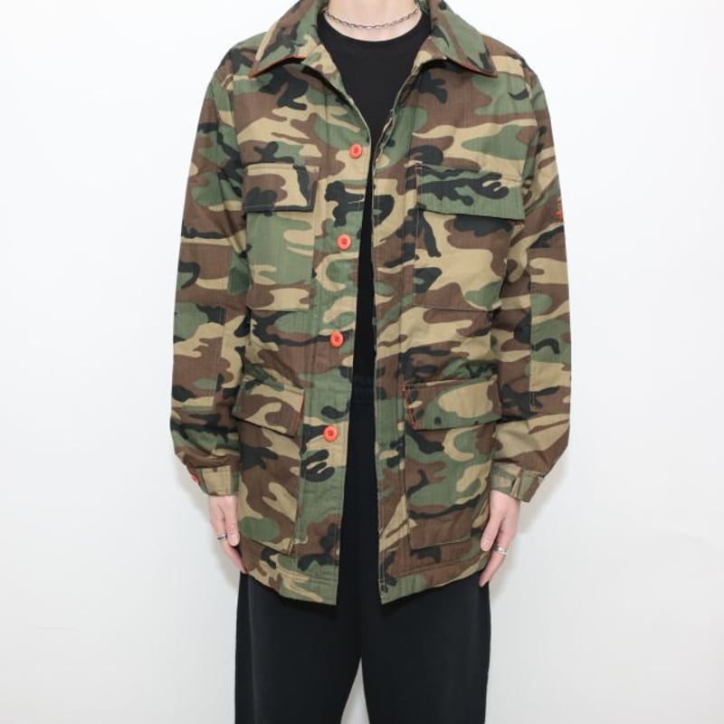 90s ステューシー カモフラ ジャケット Stussy Outdoor BDU Battin