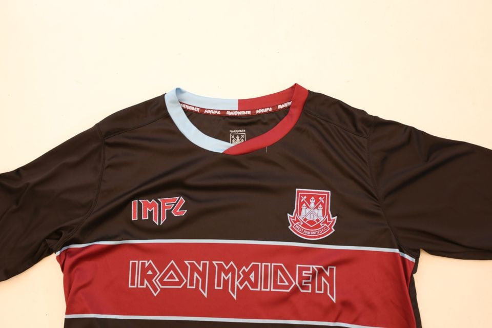 ウエストハム　ユニフォーム　アイアンメイデン　コラボ　希少　レア ウエストハム ユニフォーム アイアンメイデン コラボ 希少 レア