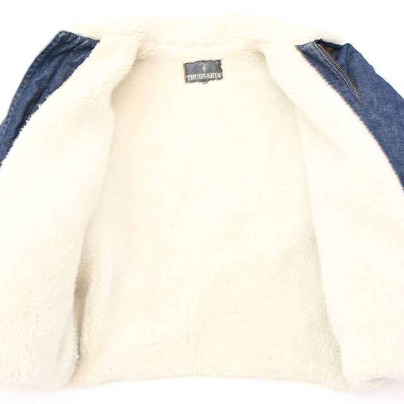 古着：TRUSSARDI　デニムボアジャケット トラサルディー デニム ボアジャケット Trussardi | Blue