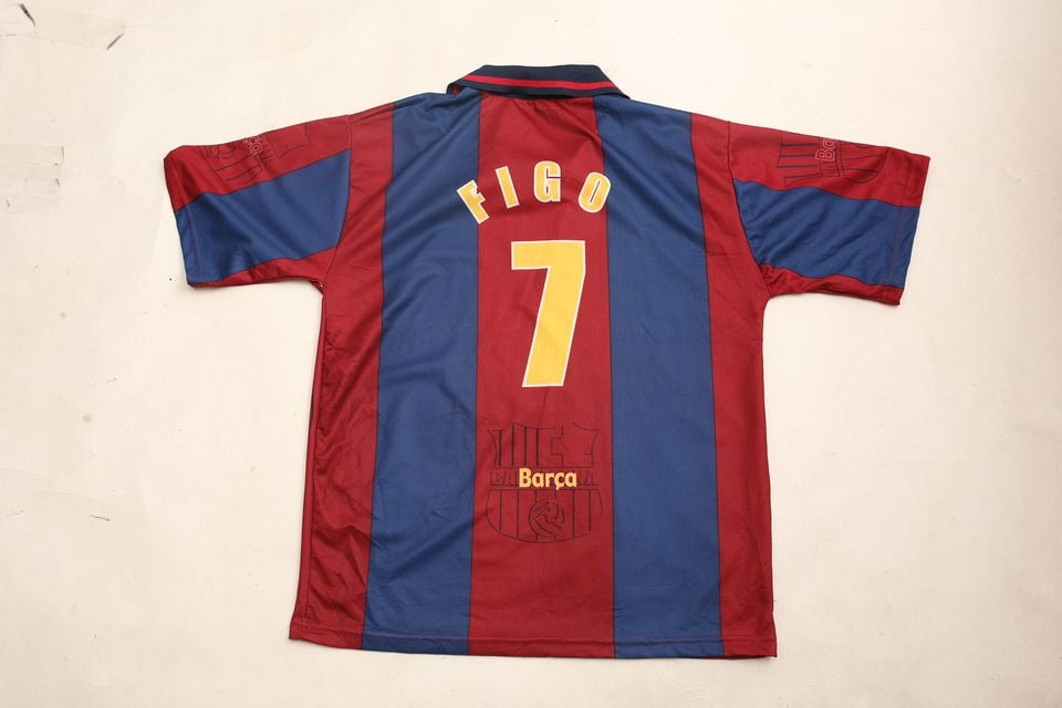 FCバルセロナ #7 ルイス・フィーゴ サッカー ゲームシャツ FC