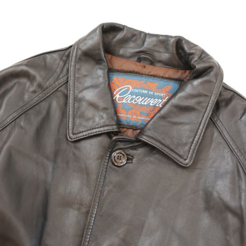 レザー ハーフ カーコート Vintage Leather Car Coat