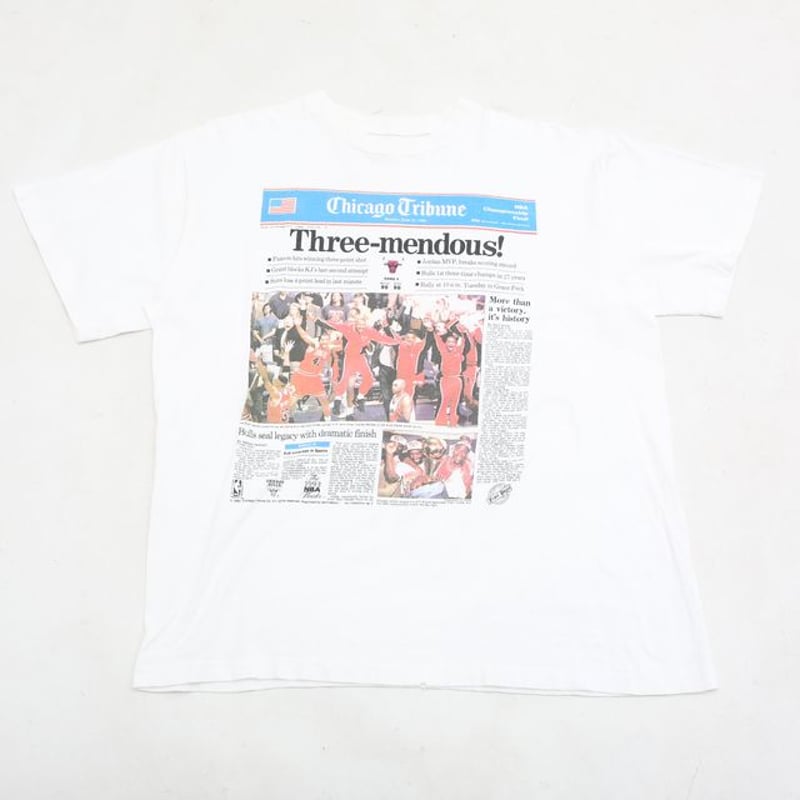 NBA Tシャツ】1996 おそ チャンピオン カリカチュア シカゴブルズ 