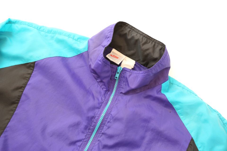 90s ナイキ ナイロンジャケット Nike Nylon Zip Jacket | Blue 90s ナイキ ナイロンジャケット Nike Nylon Zip Jacket | Blue