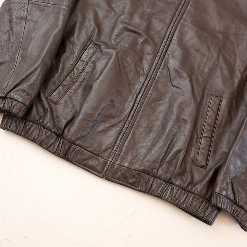 ブラウン レザージャケット Preston & York Brown Leather Jack 