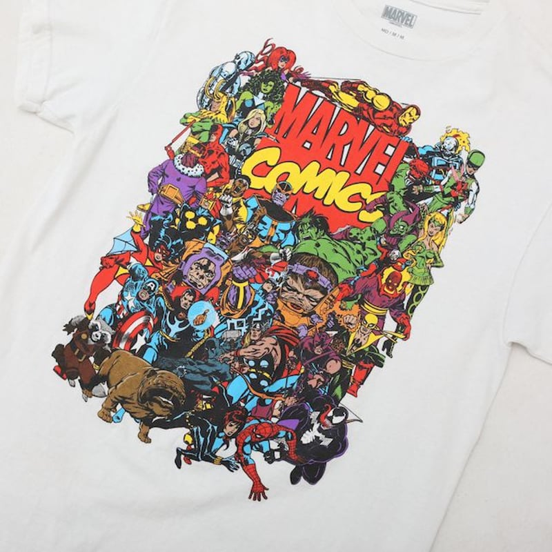 マーベル・コミック Tシャツ Marvel Comics T-Shirt# | Blue