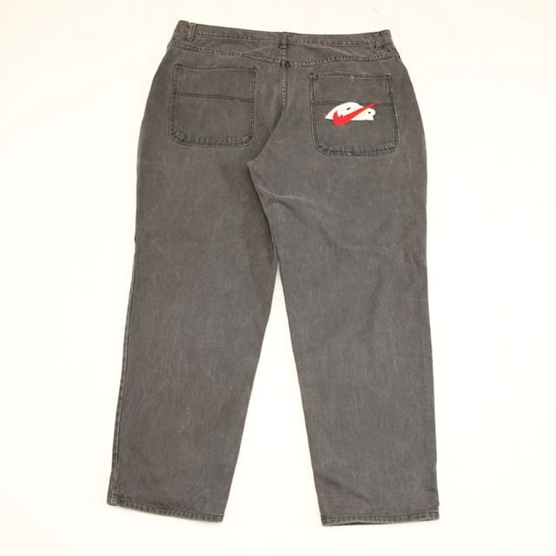 ナイキ ブラックワイドデニムパンツ Nike Wide Denim Pants | Blue ナイキ ブラックワイドデニムパンツ Nike Wide Denim Pants | Blue