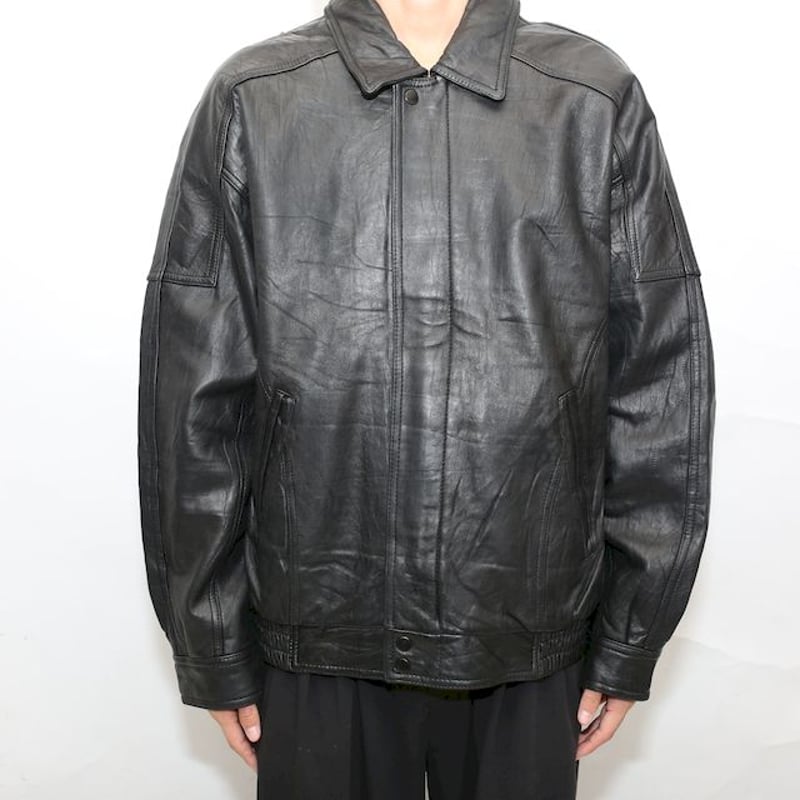 シングル ブラックレザー ジャケット Single Black Leather シングル ブラックレザー ジャケット Single Black Leather