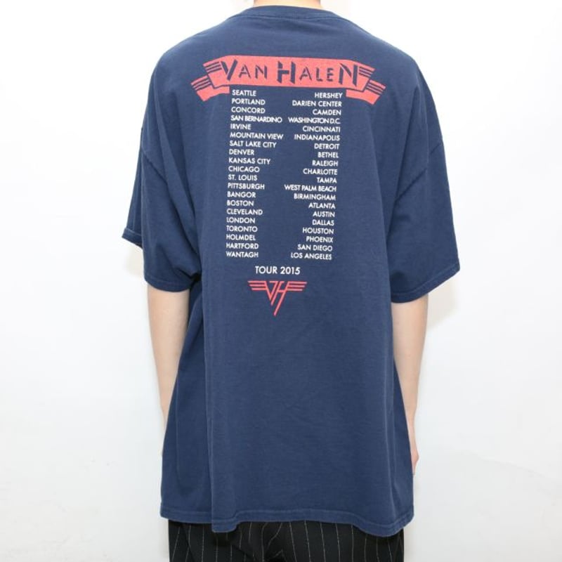 ヴァンヘイレン ツアー Tシャツ VAN HALEN Tour T-Shirt | Blue 