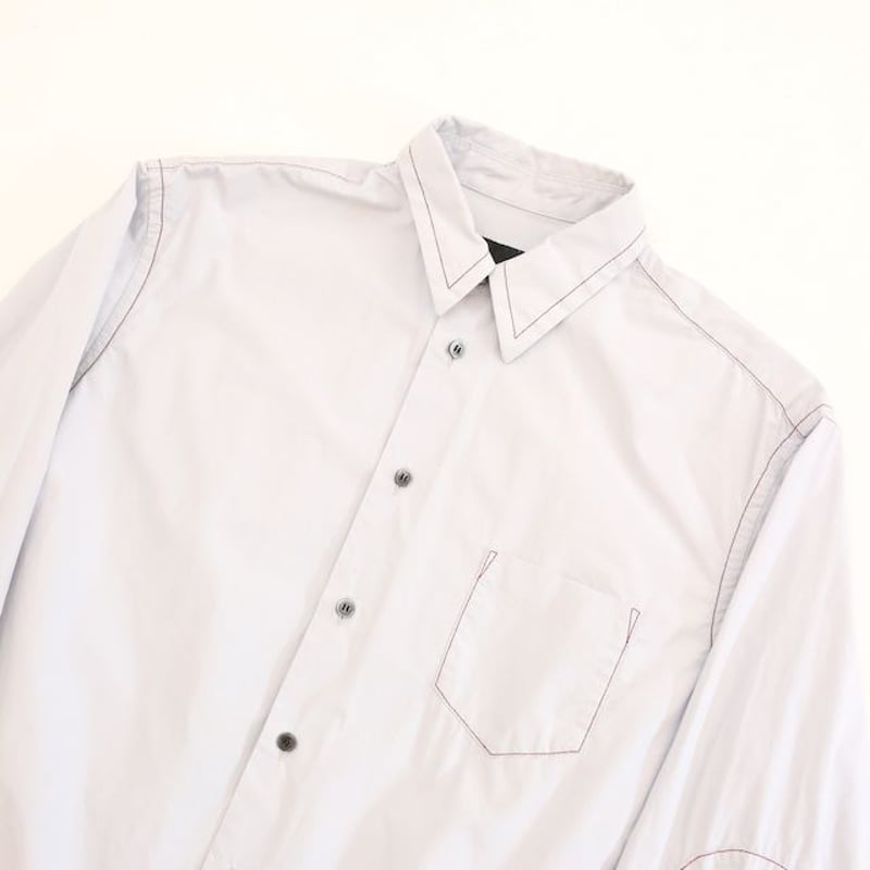 YUKI HASHIMOTO Contrast Stich Shirt＃ | Blue