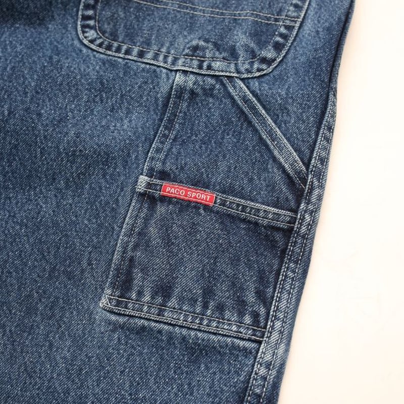 Paco Sport Wide Painter Denim Pants | Blue 