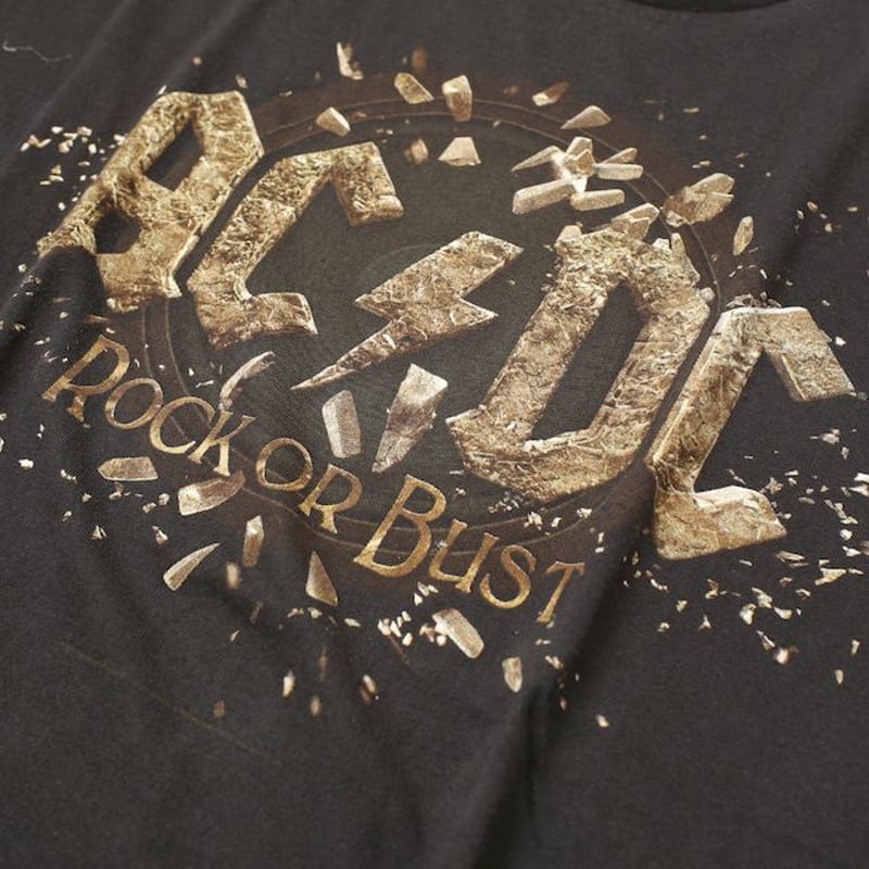 ACDC Rock or Bust ツアーバンドTシャツ | Blue ACDC Rock or Bust ツアーバンドTシャツ | Blue