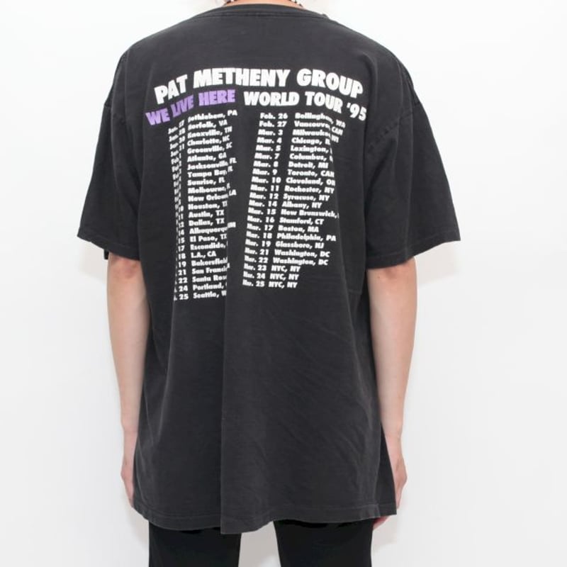 WE LIVE HERE ツアーT PAT METHENY GROUP Tシャツ PAT METHENY GROUP Tシャツ WE LIVE HERE ツアーT