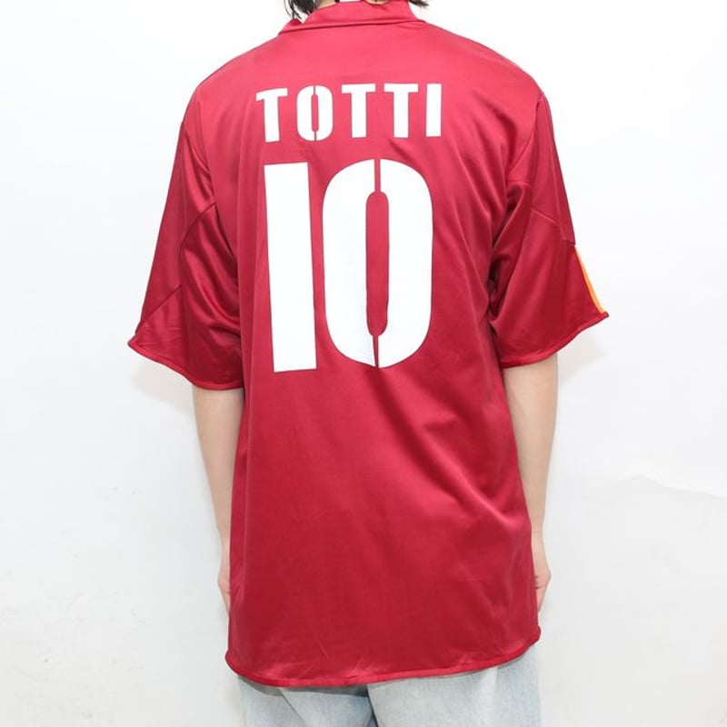 ASローマ トッティ #10 サッカー ゲームシャツ AS ROMA Totti ASローマ トッティ #10 サッカー ゲームシャツ AS ROMA Totti