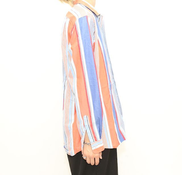 Polo 開襟ストライプシャツ　希少❗️ セール】 ストライプ半袖開襟シャツ （Tシャツ）｜tk.TAKEO