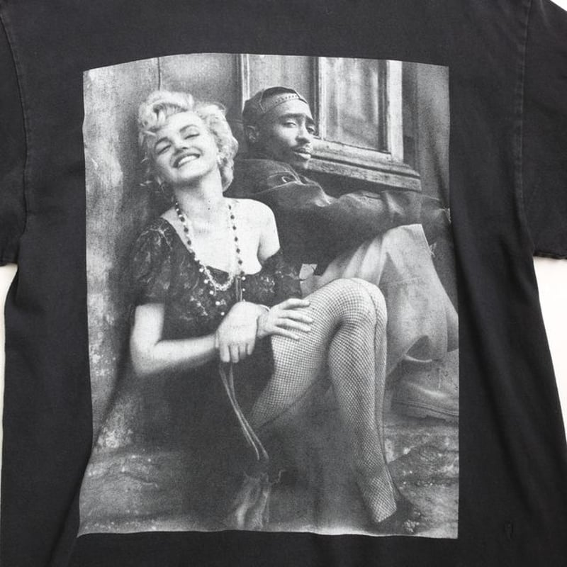 マリリン・モンロー 2Pac コラージュ Tシャツ Marilyn Monroe マリリン・モンロー 2Pac コラージュ Tシャツ Marilyn Monroe