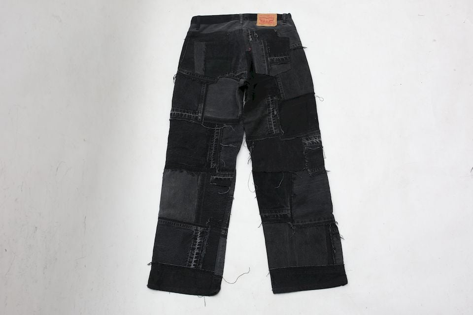 リーバイス　made&crafted パッチワーク　リメイク　ブラック　デニム fit=scale-down,w=1200