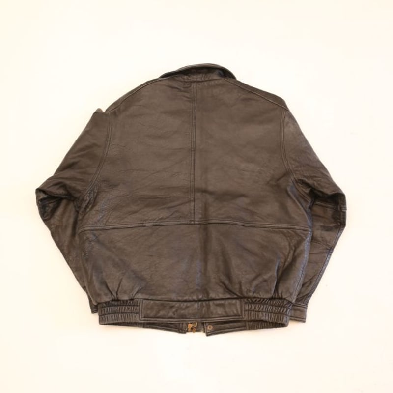 レザー ボンバー ジャケット Single Leather Jacket | Blue