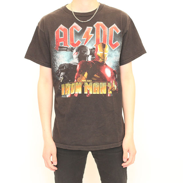 AC/DC × IRONMAN2 Tee | Blue
