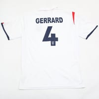 イングランド代表 2006 ジェラード #4 フットボール ゲームシャツ England Gerrard Football Game Shirt#