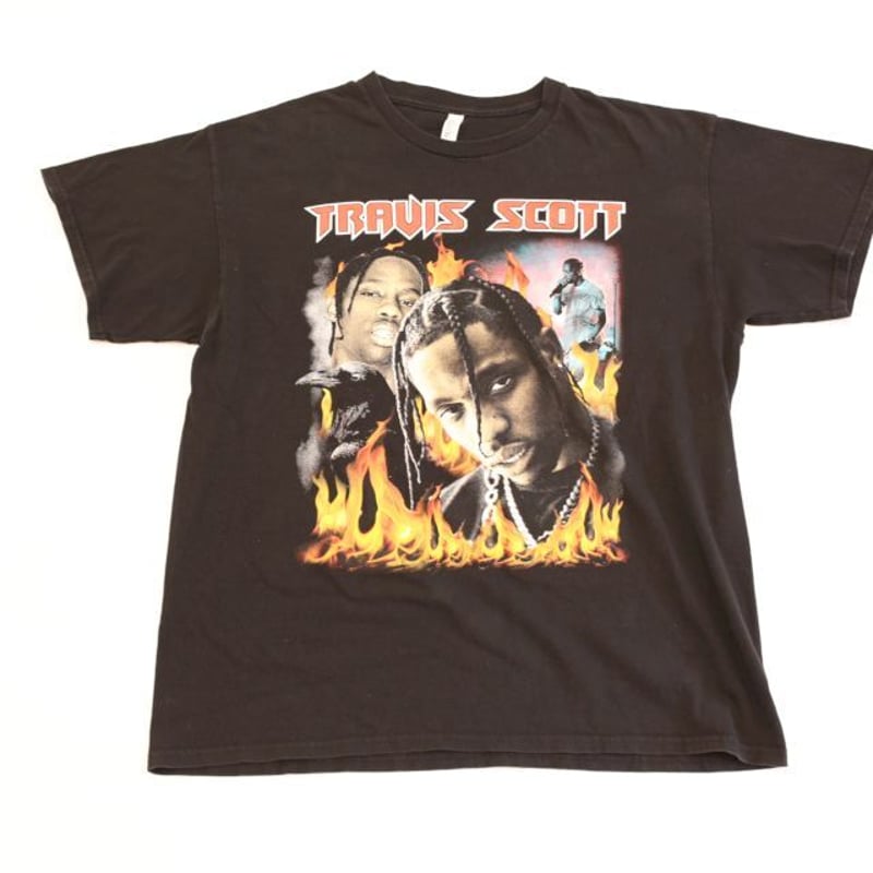 ヴィンテージ Tシャツ TRAVIS SCOTT スカル サンダー ドクロ 【公式通販】