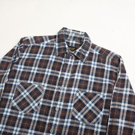 70~80's プリント フランネル シャツ Print Flannel Plaid Shirt
