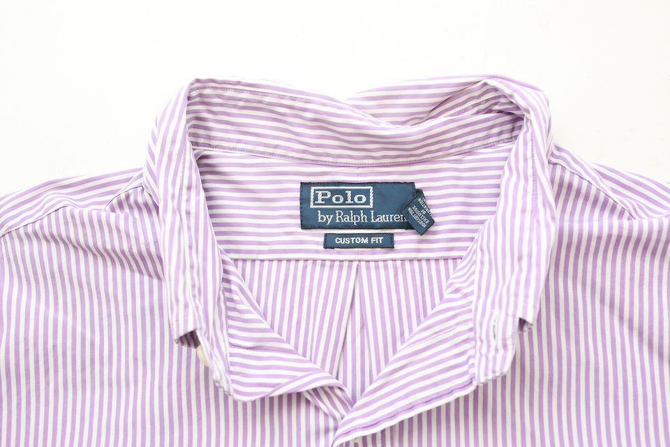ラルフローレン 半袖ストライプシャツ Ralph Lauren # | Blue