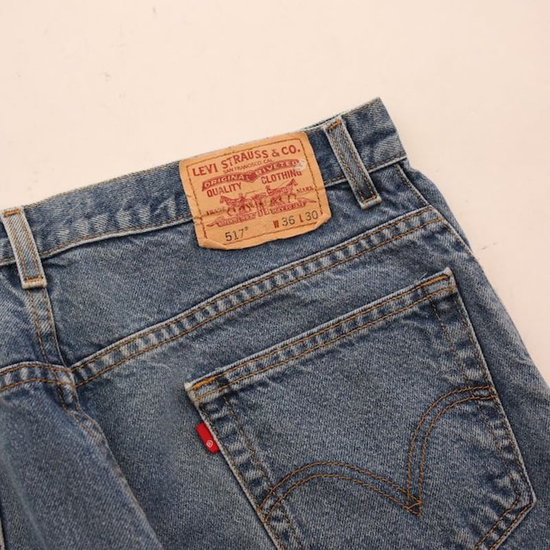 【Levi’s】リーバイス517 フレアデニム　ダメージ　グランジ　ボロ 古着–Levi's 517 ボロ デニム フレア パンツ – 【古着通販