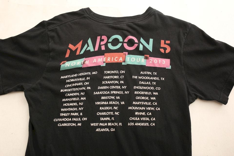 マルーン5 2013 ツアーTシャツ Maroon5 2013 Tour T-shirt#