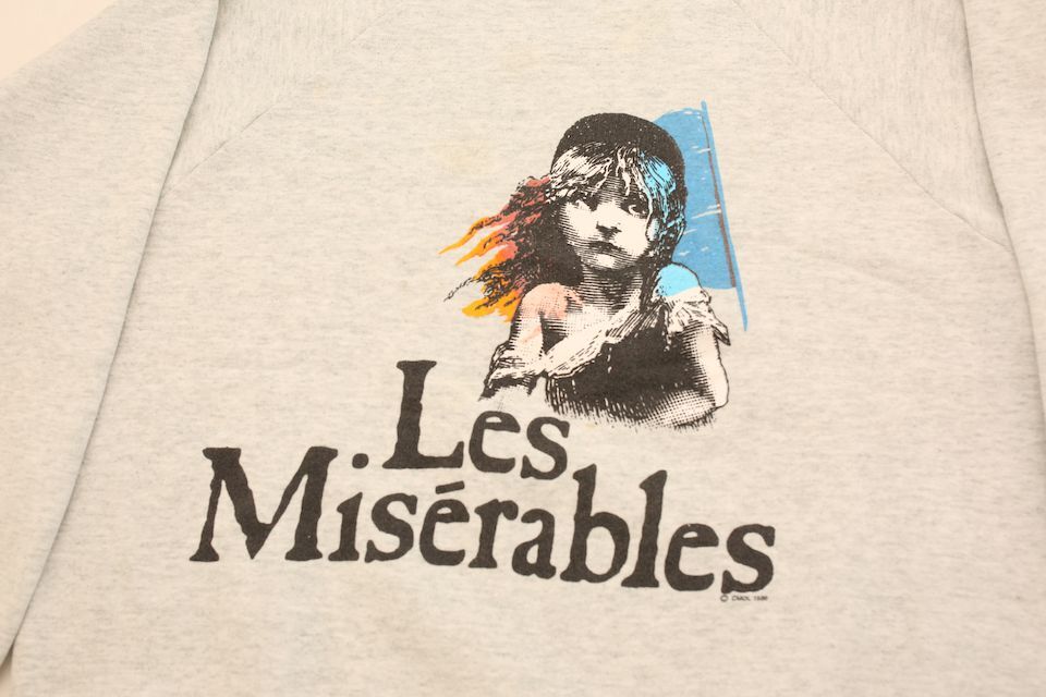 レ・ミゼラブル　Les Misérables ヴィンテージスエット　美品 アメリカ製 Les Miserables スウェットシャツ – 古着屋Top of