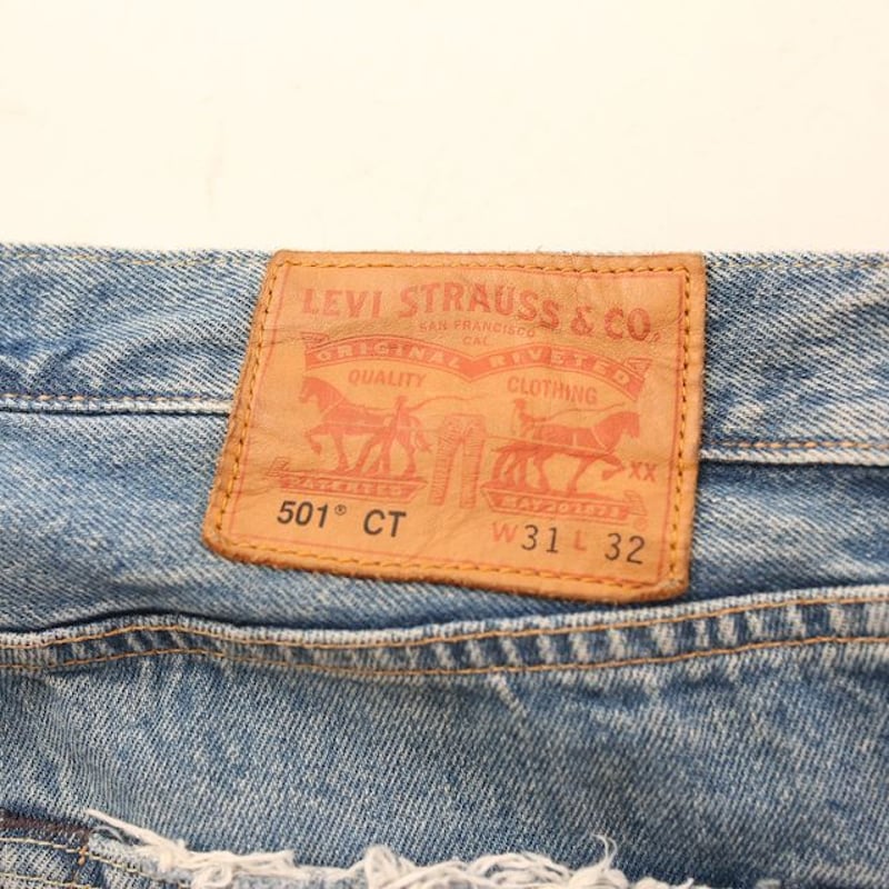 リーバイス／Levi's 501 CT ダメージデニム