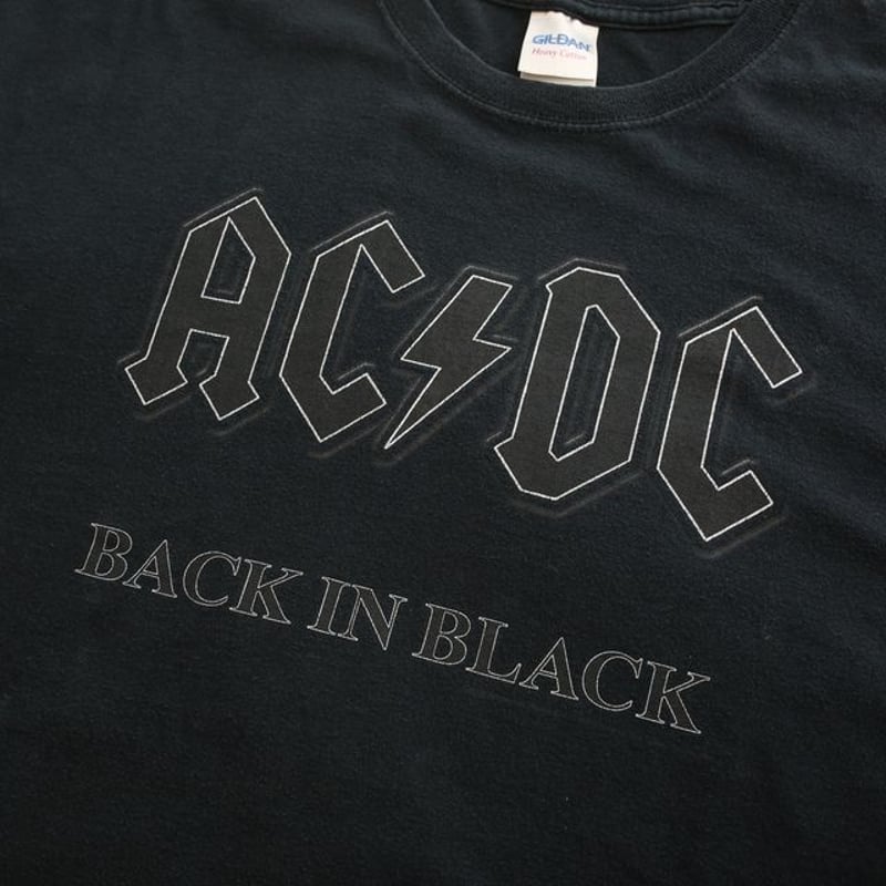 AC/DC バックインブラック バンドTシャツ Buck in Black T AC/DC バックインブラック バンドTシャツ Buck in Black T