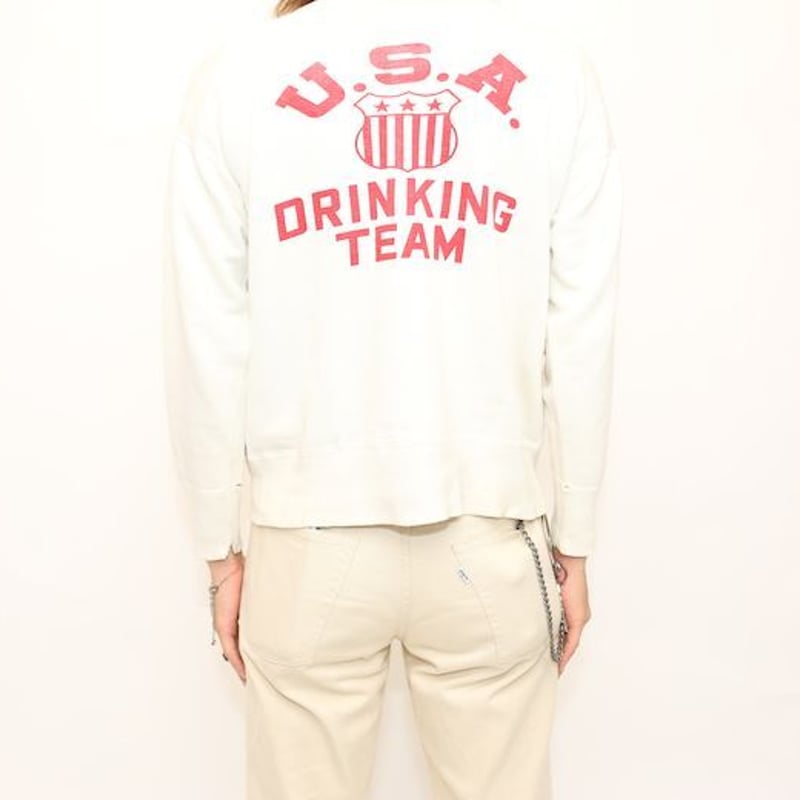 前Vスウェット ヴィンスエ Vintage Sweat Shirt# | Blue