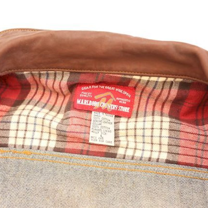 Marlboro デニムジャケット Lサイズ 中古・古着通販】MARLBORO COUNTRY STORE (マルボロカントリー