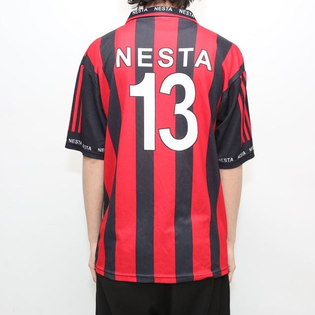 90s AC Milan NESTA soccerユニフォームゲームシャツ　S 90s AC Milan NESTA soccerユニフォームゲームシャツ S