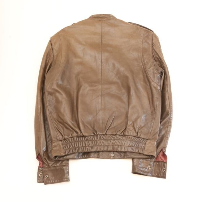 80s メンバーズオンリー レザー シングル ジャケット Members Only