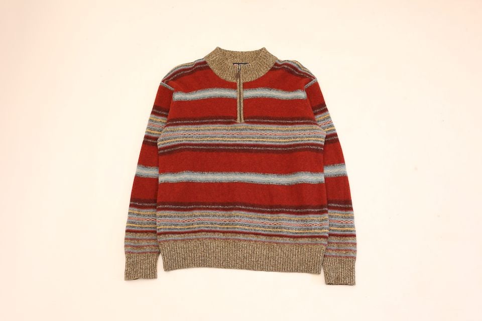 Dunhill 19AW ハーフジップローゲージニット あつい イタリア製 チャンキー
