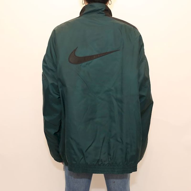 90s ナイキ ハーフジップ ナイロンジャケット Nike Nylon Jacket# | Blue