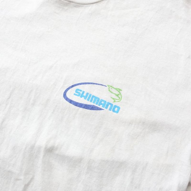 90's シマノ 釣り Tシャツ Shimano Fishing T-Shirt# | Blue 90's シマノ 釣り Tシャツ Shimano Fishing T-Shirt# | Blue