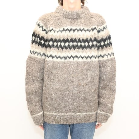 ノルディック柄 アルパカセーター Nordic Alpaca Knit Sweater #